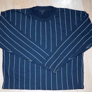 J. Crew Navy Striped Sweatshirt